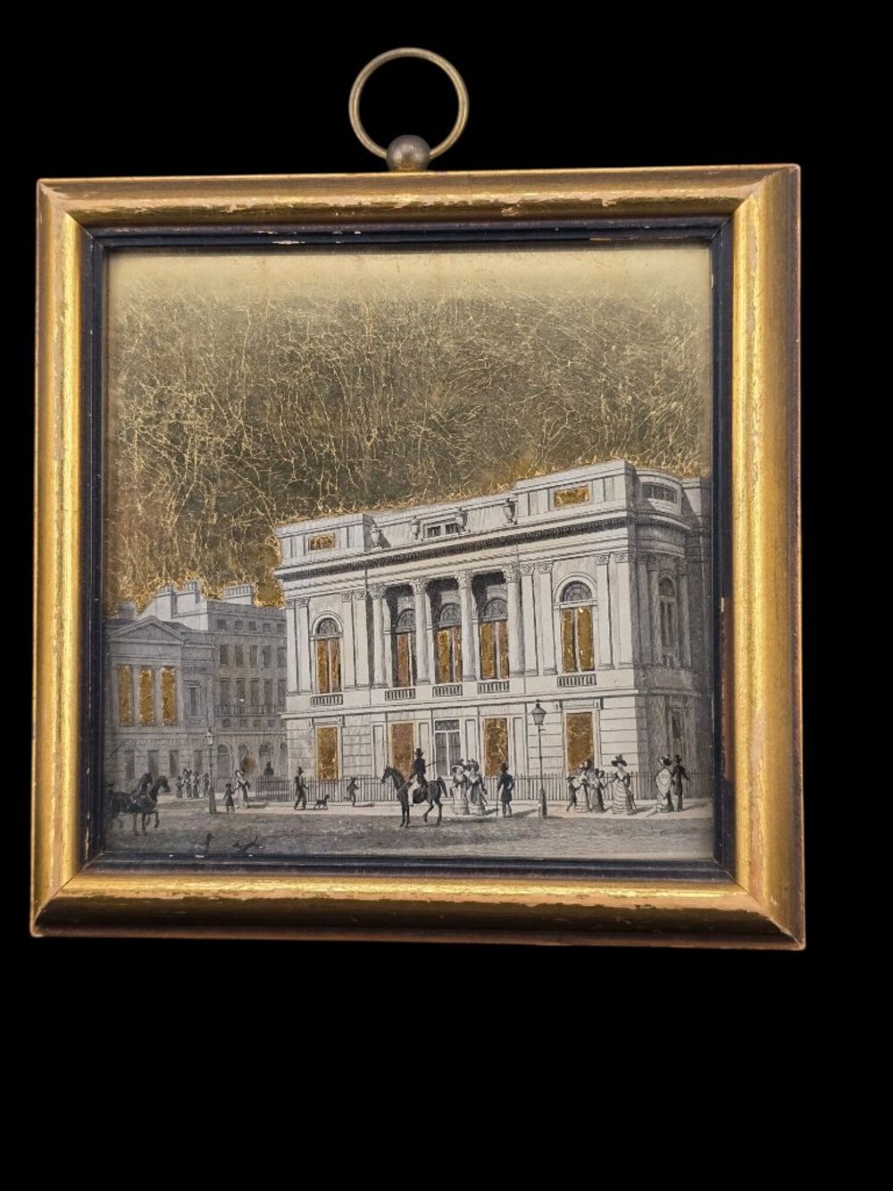 Vintage 1950's Sungott Art Studios Framed Decoupage Artwork With Gold Leaf READ - Picture 2 of 14